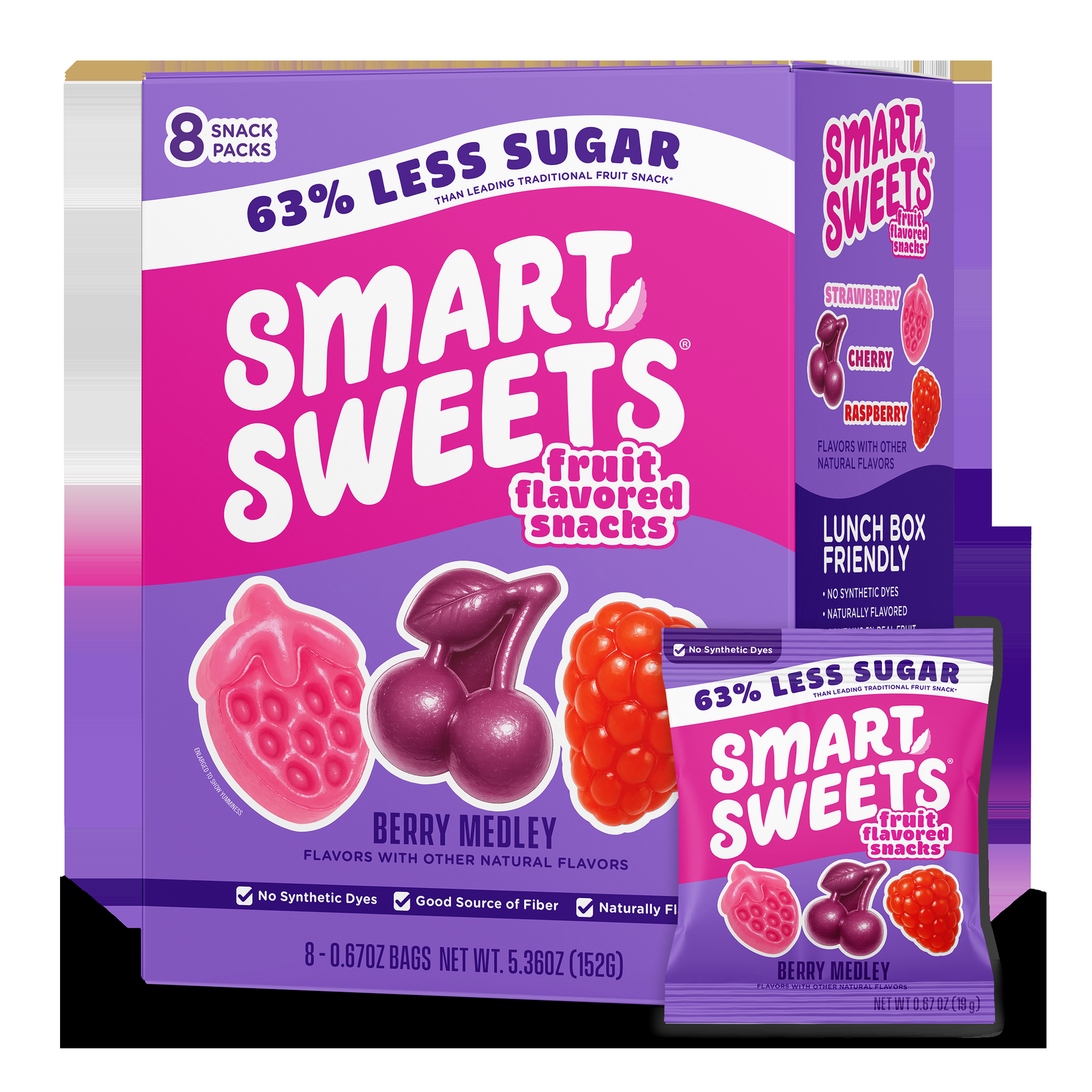 SmartSweets Fruit Flavored Snacks Berry Medley box